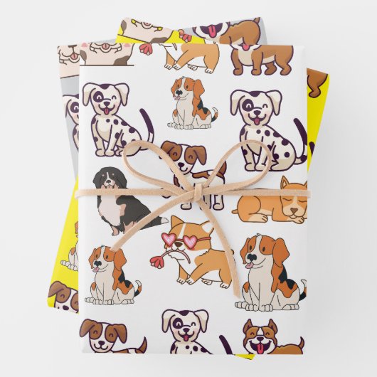 Happy Hogs Geschenkpapier Set (Beispiel)