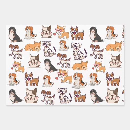 Happy Hogs Geschenkpapier Set (Vorderseite)