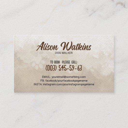 Happy Hogs Illustration Visitenkarte (Rückseite)