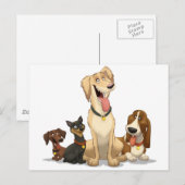 Happy Hogs Postkarte (Vorne/Hinten)