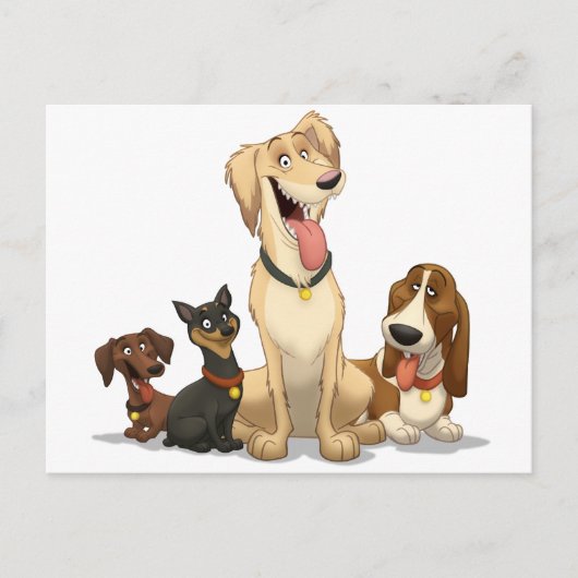 Happy Hogs Postkarte (Vorderseite)