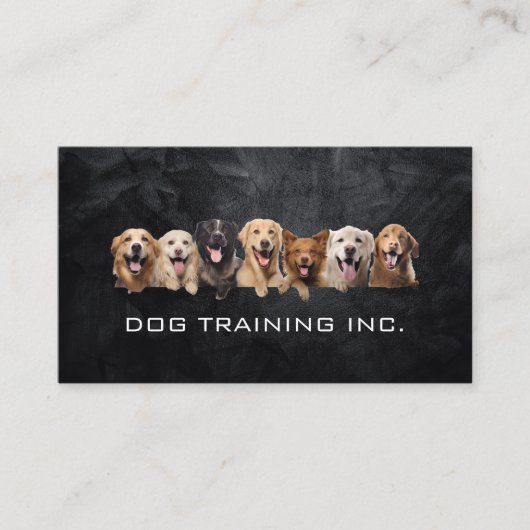 Happy Hogs | Tiertrainer Visitenkarte (Vorderseite)