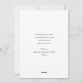 Happy Holdays! Wintergrün, Foto-Ferienkarte Feiertagskarte (Rückseite)