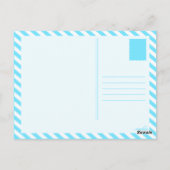 Happy Holi (Bokeh) Postkarte (Rückseite)