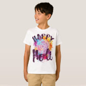 Happy Holi Colors India Hindu Spring T-Shirt (Vorne ganz)