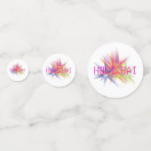 Happy Holi, Farbfestival, Holi-hai-Party Konfetti (Vorderseiten)