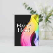 Happy holi (farbiges Licht) Postkarte (Stehend Vorderseite)