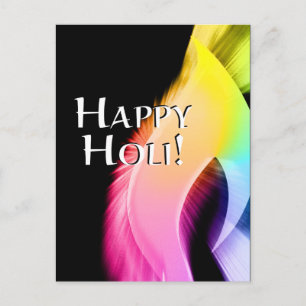 Happy holi (farbiges Licht) Postkarte