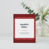 Happy Holi Feiertagskarte (Stehend Vorderseite)