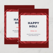 Happy Holi Feiertagskarte (Vorne/Hinten)