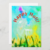 Happy Holi Feiertagskarte (Vorne/Hinten)