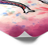 Happy Holi - Festival Colors Poster (Ecke)