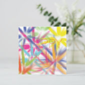 Happy Holi, Festival der Farben, holi hai Karte (Stehend Vorderseite)