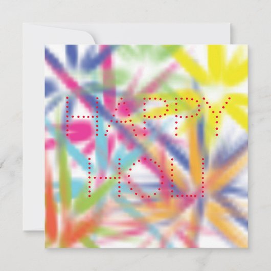 Happy Holi, Festival der Farben, holi hai Karte (Vorderseite)