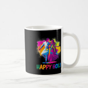 Happy Holi Festival Indian Colors Spring Dance Kaffeetasse