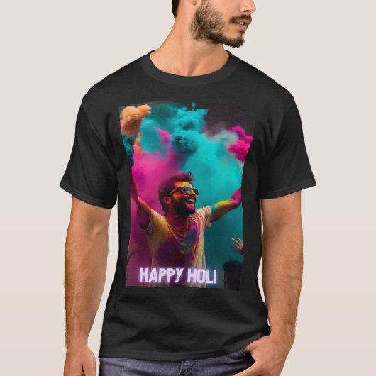 Happy Holi Festival Outfit T-Shirt (Vorderseite)