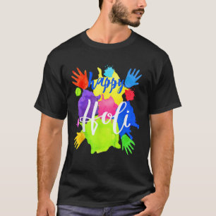 Happy Holi für Kinder Jungs Kleinkind Mädchen Indi T-Shirt