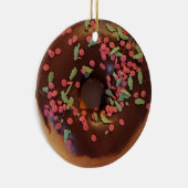 Happy Holi-Glaze Chocolate Sprinkles Donut Keramik Ornament (Rechts)