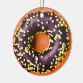 Happy Holi-Glaze | Funny Donut Puff Weihnachten Keramik Ornament (Links)