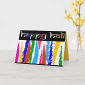 Happy Holi Greetings Karte (Gelbe Blume)