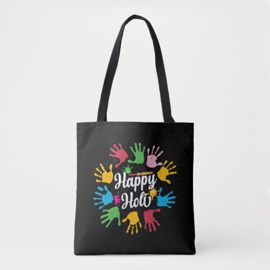 Happy Holi Hands Frische Pasta machen Tasche (Vorderseite)
