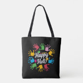 Happy Holi Hands Frische Pasta machen Tasche (Rückseite)