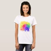 Happy Holi Hintergrund Hinduismus, Farbe. T-Shirt (Vorne ganz)