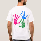 Happy Holi Leute spielen Holi T-Shirt (Rückseite)