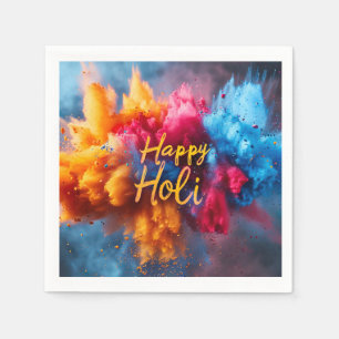 Happy Holi Napkin Serviette