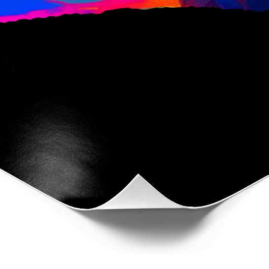 Happy Holi Schöne Frau in Blau Poster (Ecke)