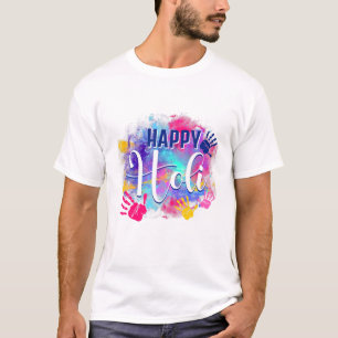 Happy Holi Spring Festival Colorful India Hindu Ce T-Shirt