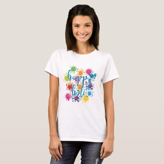 Happy Holi T-Shirt (Vorne ganz)