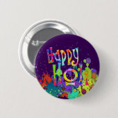 HAPPY HOLI! - Verbreitung der Holi-Botschaft Button (Vorne & Hinten)