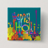 HAPPY HOLI! - Verbreitung der Holi-Botschaft Button (Vorderseite)