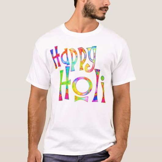 HAPPY HOLI! - Verbreitung der Holi-Botschaft T-Shirt (Vorderseite)