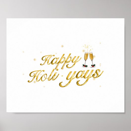 Happy Holi-Yays! Feiertagsplanung Poster (Vorne)