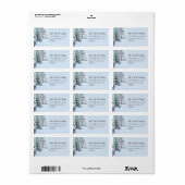 Happy Holiday Adressaufkleber (Vorne)