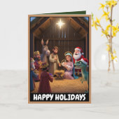 Happy Holiday atheist Karte (Gelbe Blume)