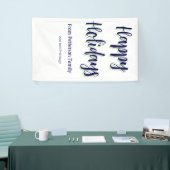 Happy Holiday Blau Grün Weihnachten stilvoll moder Banner (Messeveranstaltung)