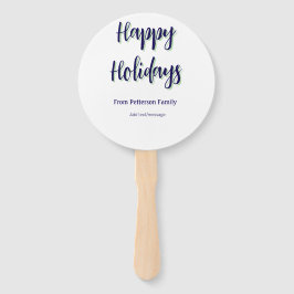 Happy Holiday Blau Grün Weihnachten stilvoll moder Fächer