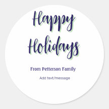 Happy Holiday Blau Grün Weihnachten stilvoll moder