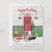 Happy Holiday Border Collie Door Bike (Vorderseite)