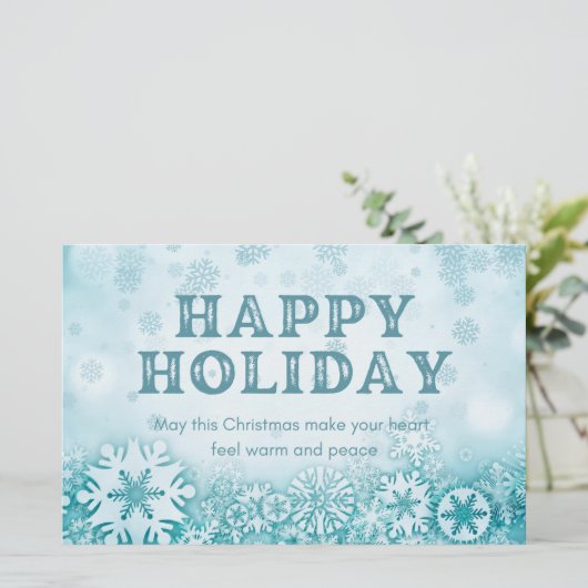 Happy Holiday Briefpapier (Stehend Vorderseite)