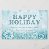 Happy Holiday Briefpapier (Vorderseite)