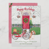 Happy Holiday Cavalier King Charles Spaniel Door (Vorne/Hinten)