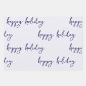 Happy holiday, Christmas candles and birds  Geschenkpapier Set (Vorderseite 3)