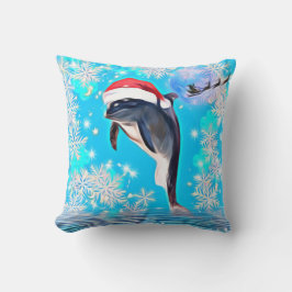Happy Holiday Dolphin springt aus dem Wasser Kissen