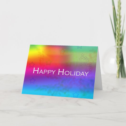 Happy Holiday Feiertagskarte (Vorderseite)