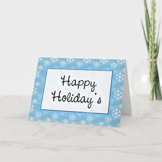 Happy Holiday Feiertagskarte (Vorderseite)