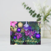 Happy Holiday Feiertagspostkarte (Stehend Vorderseite)